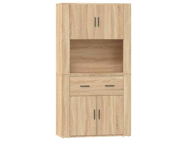 Buffet bas armoire commode Buffet haut meuble de rangement Chêne sonoma Bois d'ingénierie 4983673 FrenchDays