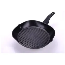 Moneta 0003681428 Nova Grill pan, Aluminium, Black, Pfanne + Kochtopf, Schwarz