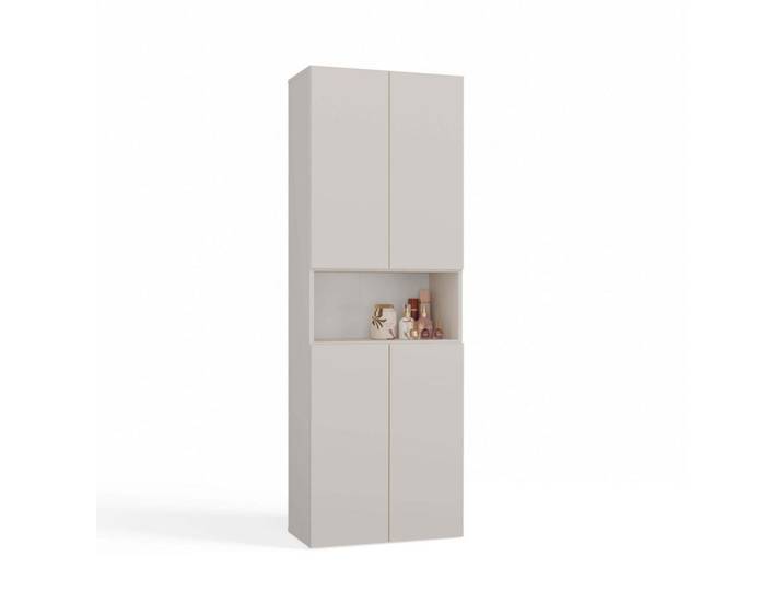 kommodly BAD Hochschrank Billy, Beige, 60x174x30 cm, Badezimmer, Badmöbel, Hochschränke