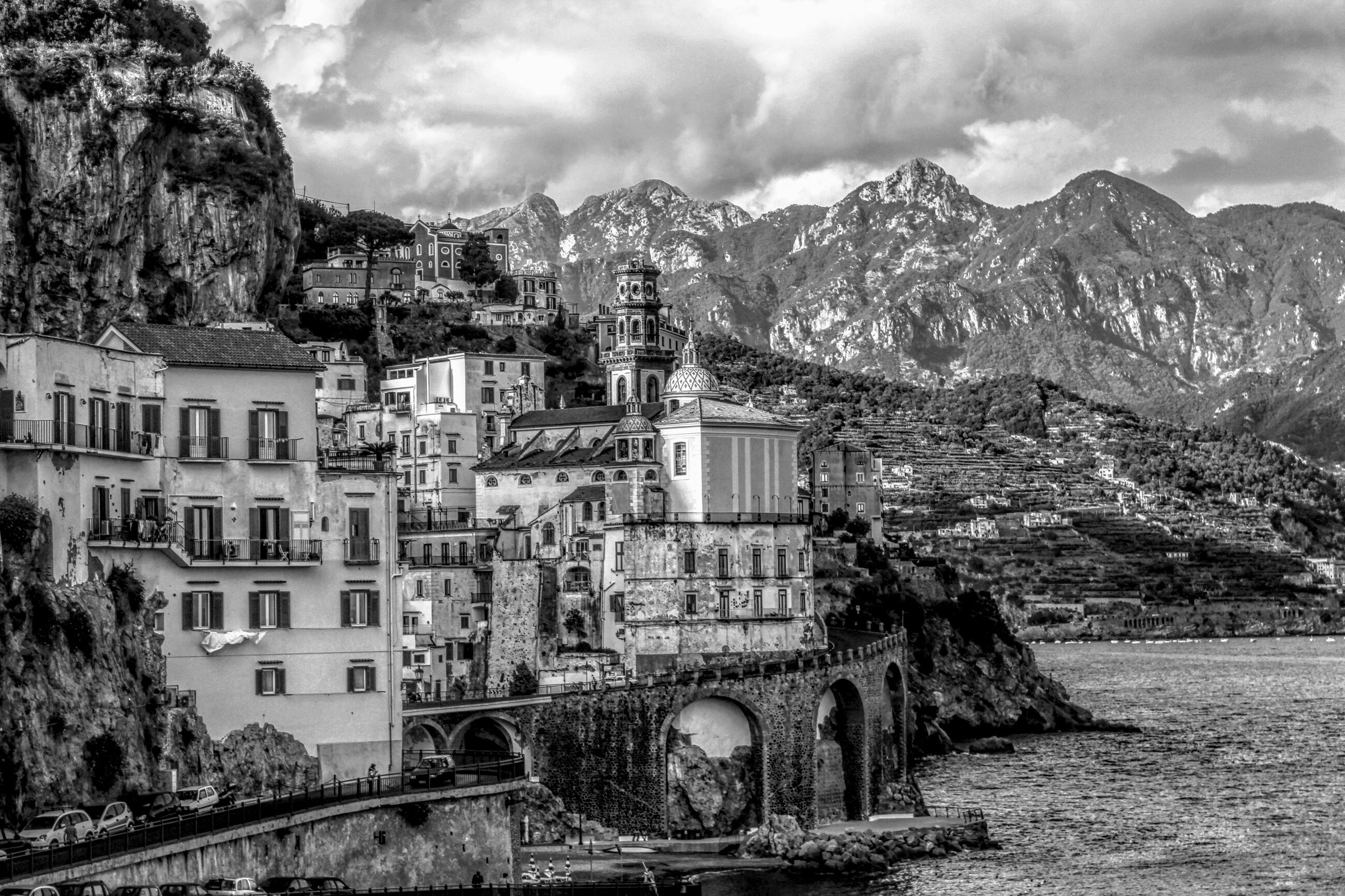 Papermoon "ATRANI AMALFI-ITALIEN RETRO" bunt B/L: 5m x 2,8m, Bahnen: 10 Stk.