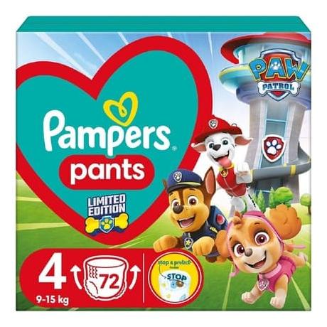 Pampers Active Baby Pants Windel-Hose - Hundepatrouillenschein, Gr. 4, 9-15kg, 72 Stk. (Gr. 4, Tragepack, 72 Stk.) (8006540863572)