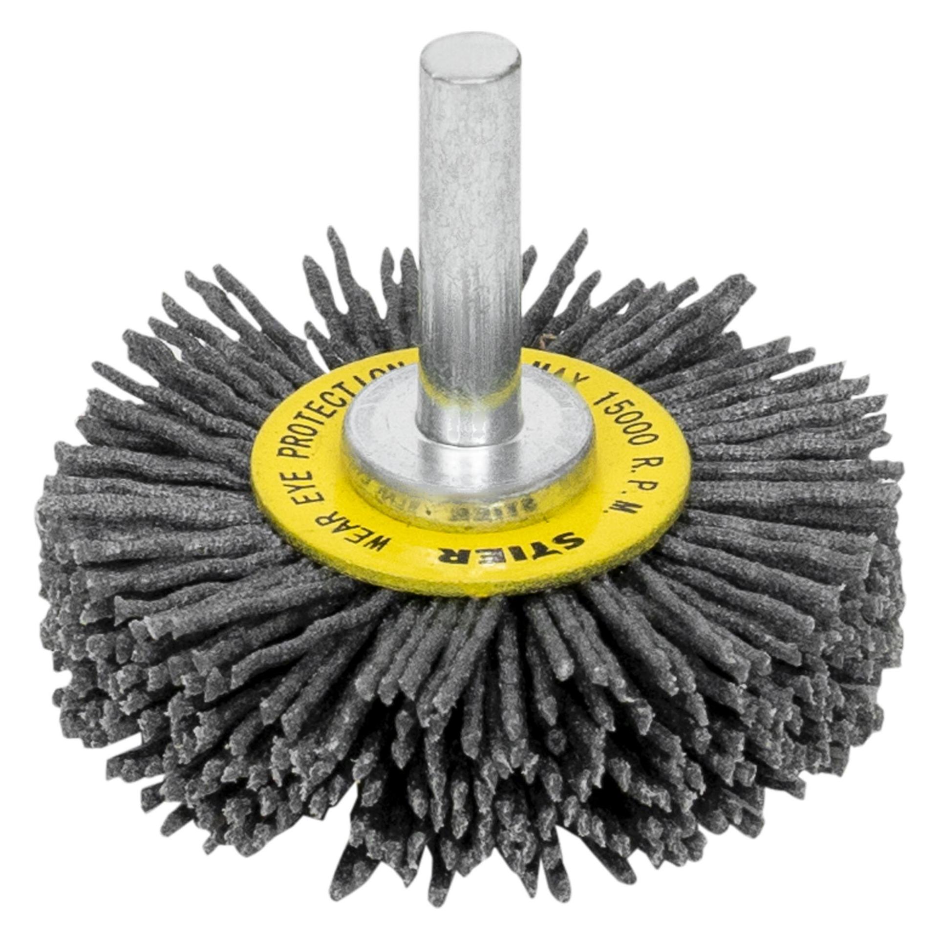Stier Rundbürste Ø 50 mm, Schaft-Ø 6 mm, 1,1 mm, gewellt, Siliziumkarbid (85386032)