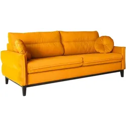SOFA 2-SITZER Belweder Velours gelb