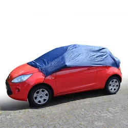 Auto-Halbgarage Grösse M - Ganzjahresschutz für Kompakt-Klasse vor Staub, Schmutz, Wasser & Kratzern - Winterfest bis -30°C, reissfestes Polyester 259x147x51cm