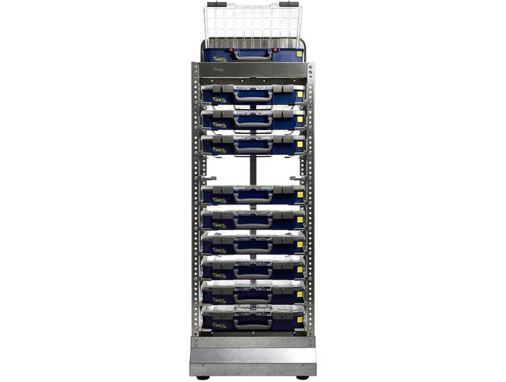 Raaco CarryLite Kast 80 5x10 - Depotkast - 10 houders - Aluminium