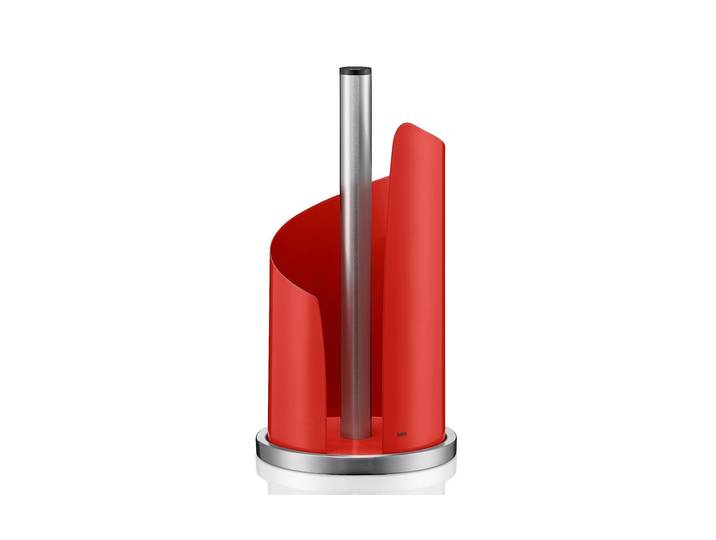 Küchenrollenhalter KELA Stella , rot, B:15cm H:32cm Ø:15cm, Metall, Küchenrollenhalter, Küchenrollenhalter