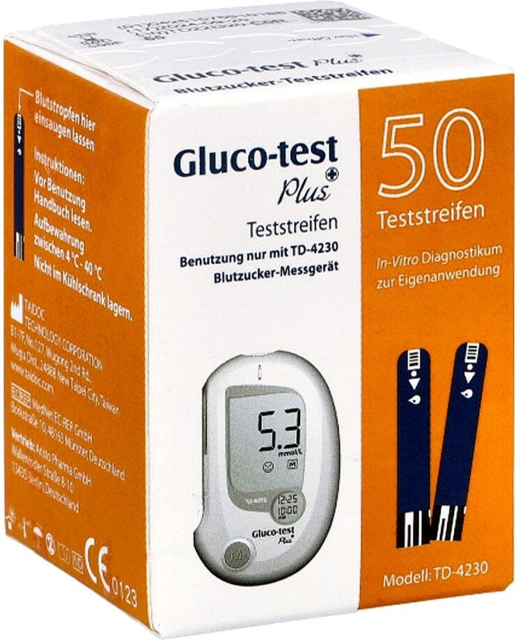 Gluco-test Gluco Test Plus Blutzuckerteststreifen 50stk