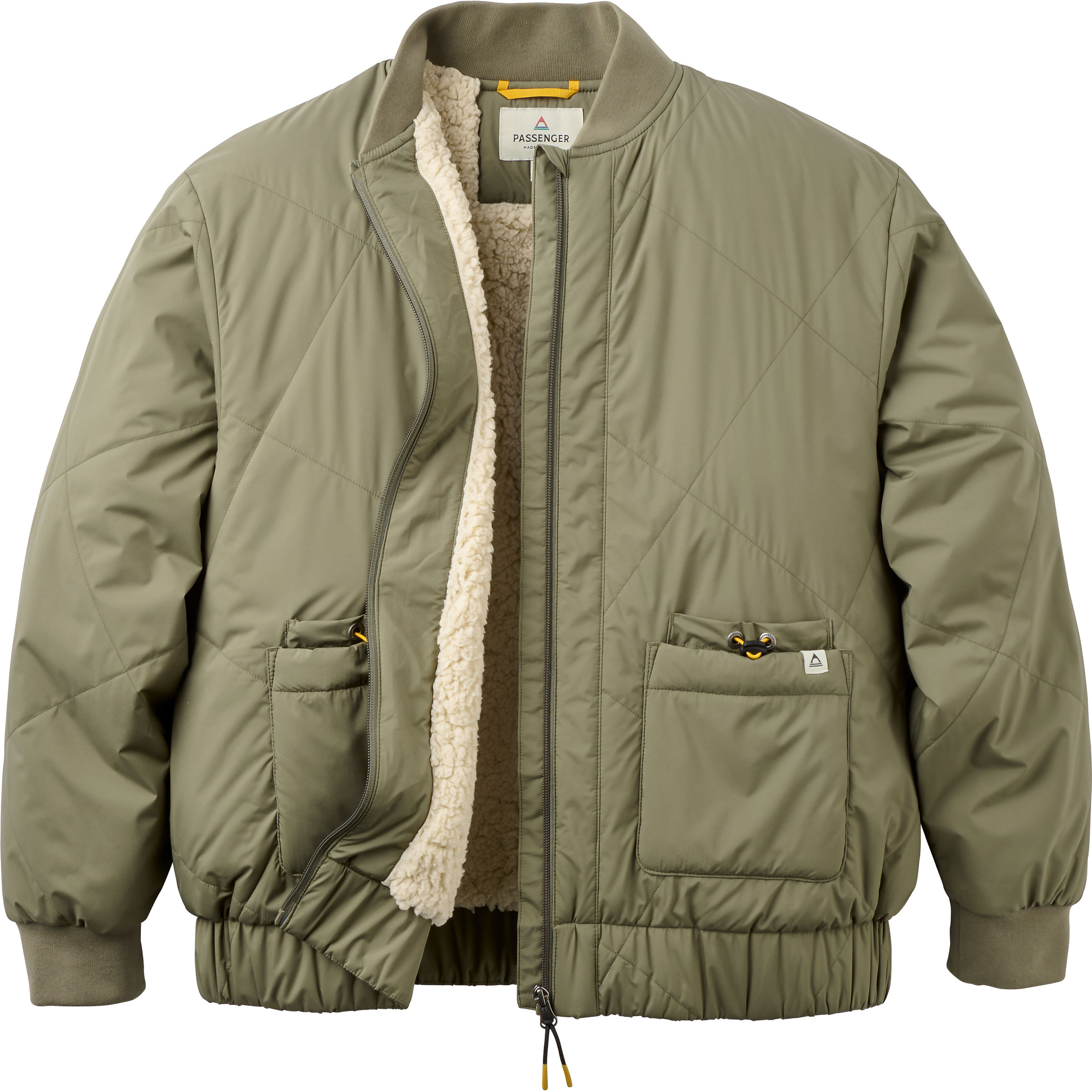 Passenger Lucia Sherpa Lined Bomber Damen Freizeitjacke, Parkas oliv Größe S Lifestyle Schnell trocknend