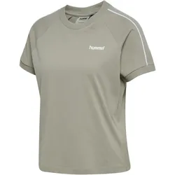 hummel hmlPULSE Piping T-Shirt Damen 1284 - rock ridge XS