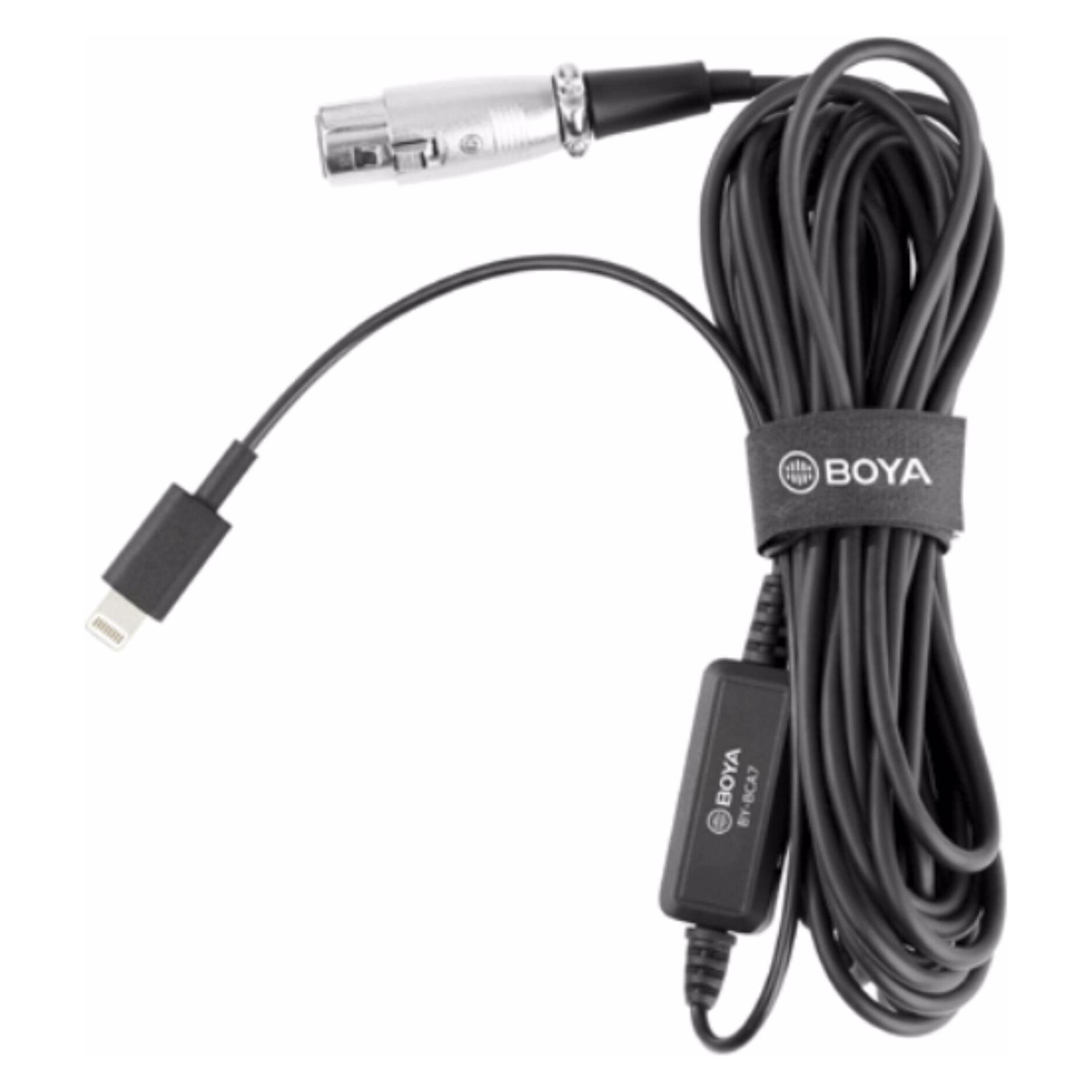 Boya BY-BCA7 Lightning Mikrofonkabel (6 m, XLR Kabel) (BY-BCA7)
