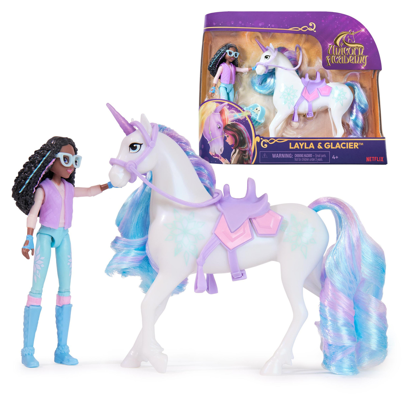 Spin Master Unicorn Academy Layla en ijsbeer-eenhoorn figuur set