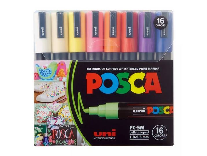 Posca - Marker Set, 14.3X14.8X3.9CM, Multicolor