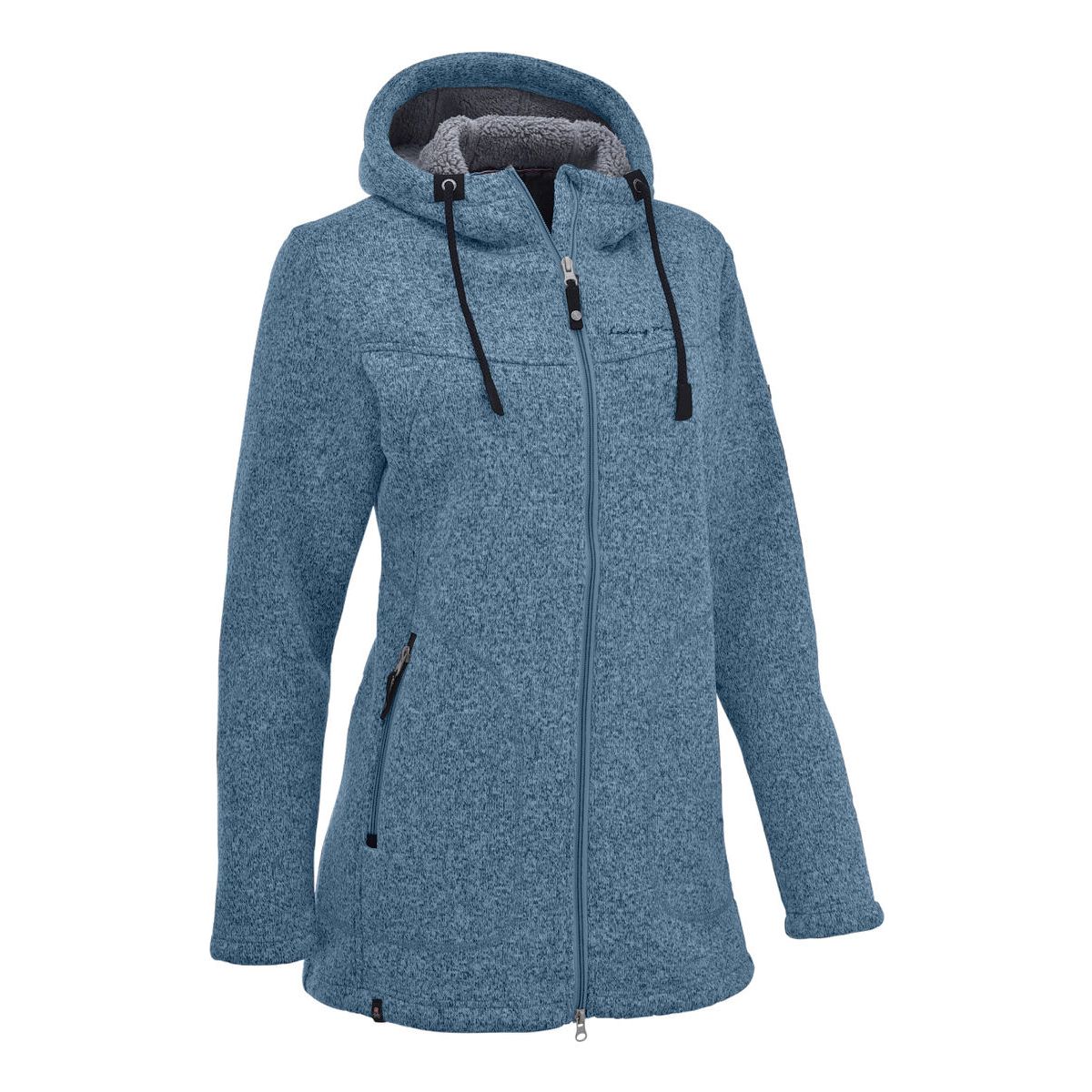 MAUL Sport Wilde Kaiserin - Strickfleece Mantel m. Kap. himmelblau (79) 36 5813700202-79-36
