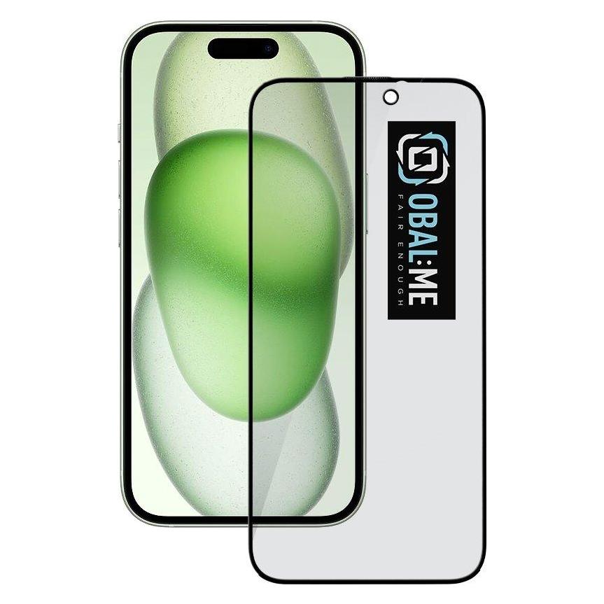 Obal:Me Privacy 5D Glass Screen Protector for Apple iPhone 15 Black (Apple iPhone 15) (8596311253522)