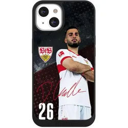 Nivocase Handyhülle für Apple iPhone 13 Hülle NIVOpure Case Schwarz Offizielles Lizenzprodukt VfB Stuttgart (Apple iPhone 13), Smartphone Hülle, Schwarz
