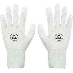 TRU COMPONENTS ESD-Handschuh innenhandbeschichtet Kleider-Größe: M Polyamidfaser, PU-Beschichtung Bag TC-14378628