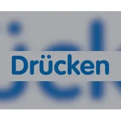 Türschild, Drücken, 20 x 80 mm - 80x20x1 mm Kunststoff