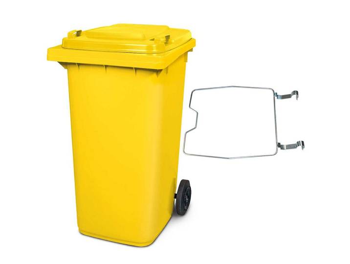 BRB-Lagertechnik Mülleimer BRB Mülltonne MGB 240 Liter, mit Klemmring für Müllsäcke, Qualität, Wirtschaftlichkeit und lange Lebensdauer