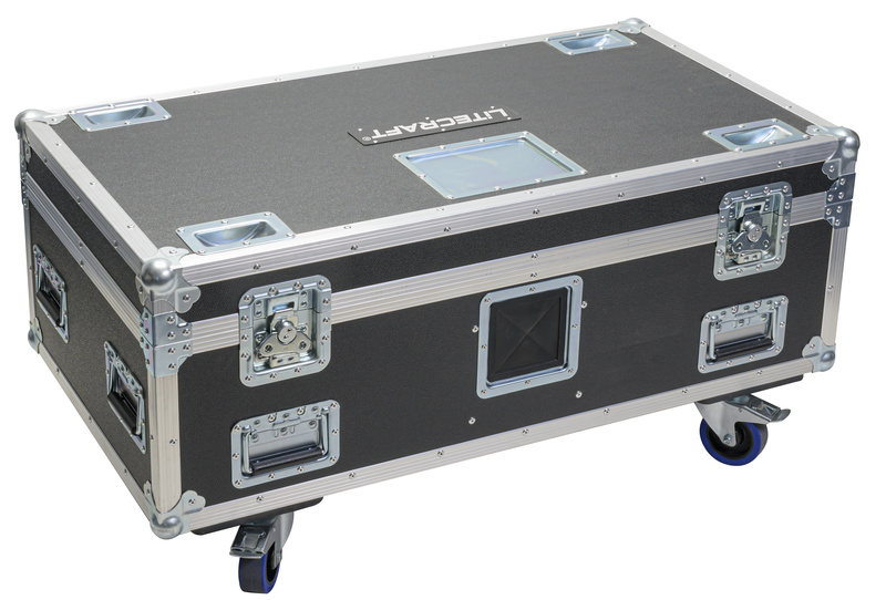 Litecraft Octo Flightcase 8x BX.7 nero