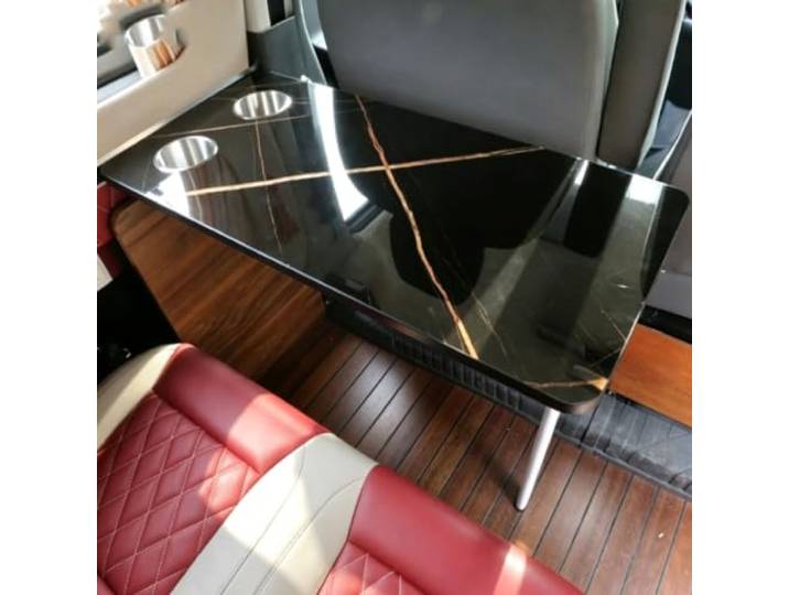 Wandmontierter Klapptisch für Wohnmobile, platzsparender Campingtisch. Klappbarer Außentisch, Esstisch für die Sitzgruppe im Wohnmobil; geeignet für Campervans und Wohnwagen.(F)