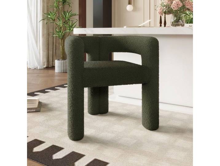 O.Ye Fauteuil Velours Émeraude Ergonomique - Confort Maximal Et Design Unique - Montage Rapide - Idéal Salon Et multicolor FAUTEUIL
