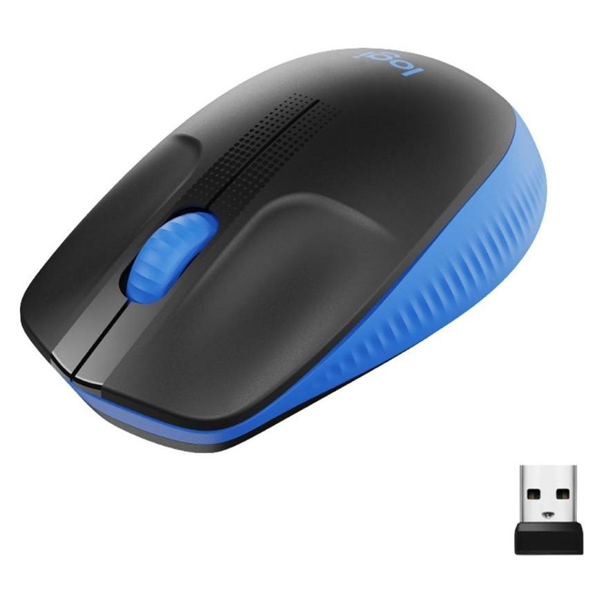 Logitech MOUSE USB OPTICAL WRL M190/BLUE 910-005907 (Kabellos) (32897741)