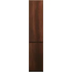 burgbad Lin20 Hochschrank freistehend mit 2 Türen, 2 Winkelablagen, Türanschlag rechts, 400x245x2000mm, HSPM040RF5359, Farbe: Eiche Dekor Rost