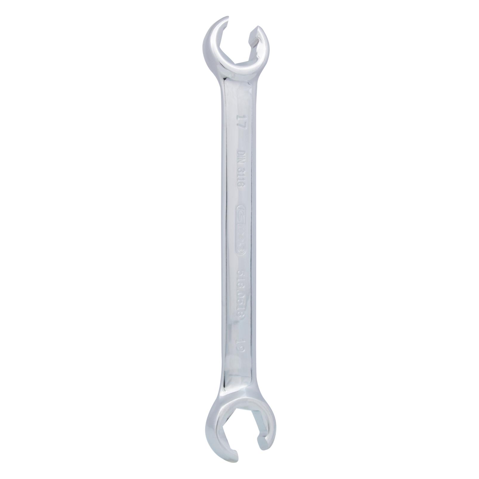 KS Tools CHROMEplus Offener Doppel-Ringschlüssel (17 mm, 19 mm) (518.0518)