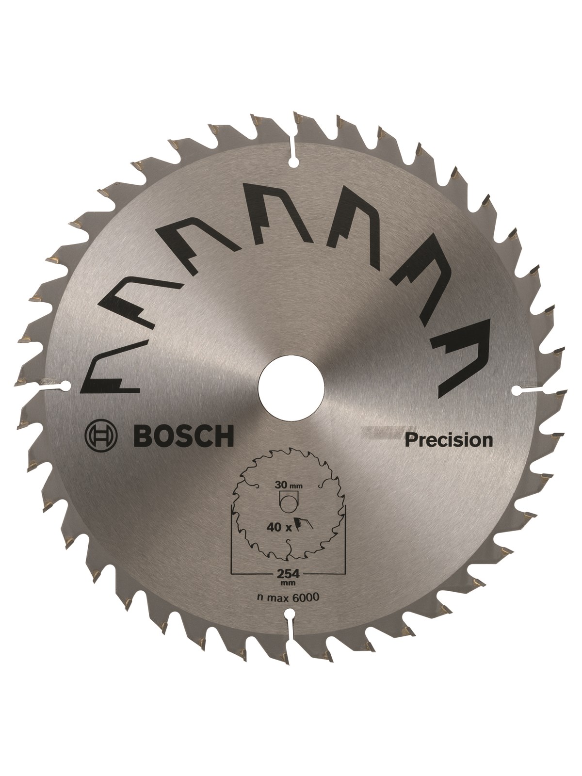 Bosch RUNDSAVKL 254X30MM T40 PRECISION