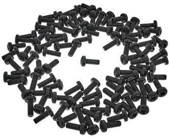 Adam Hall 5410BLK Rack Screw 100x Noir