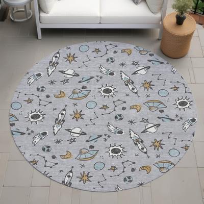 Addison Rugs Machine Washable Indoor/ Outdoor Spaceship Chantille Rug