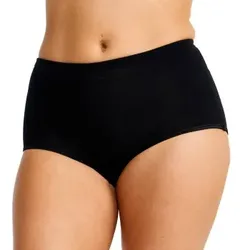 Damella High Waist Maxi Brief Schwarz Merinowolle 48 Damen