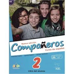 Compañeros Nuevo 2. Kursbuch, Schulbücher von Carmen Sardinero, Francisca Castro, Ignacio Rodero
