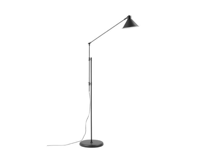 Flexible Design Stehlampe „Dione“ Mattschwarz Kave Home