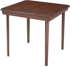 Straight Edge Wood Folding Card Table by Stakmore in Cherry