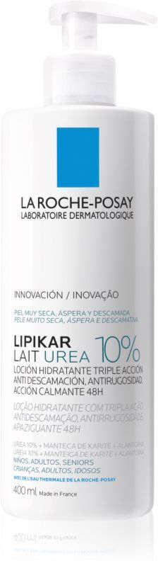 La Roche-Posay Lipikar Lait Urea 10% lait corporel apaisant pour peaux très sèches 400 ml