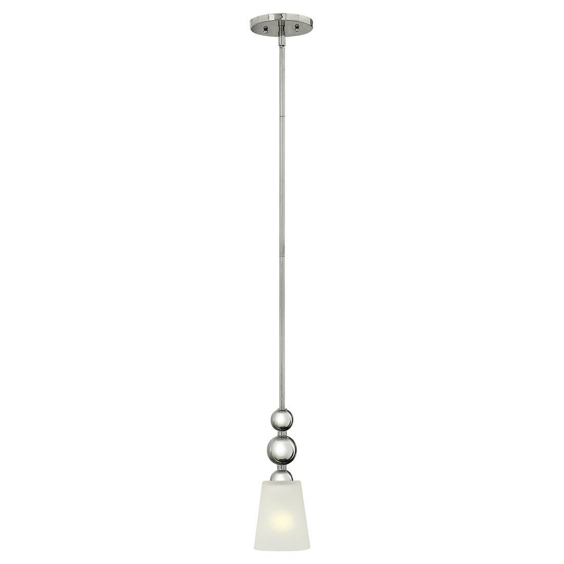 Hinkley Zelda hanglamp, kegelvormig, gepolijst nikkel
