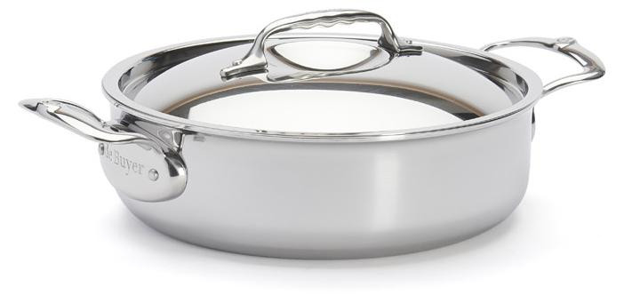 De Buyer Affinity braadpan met deksel, 20 cm