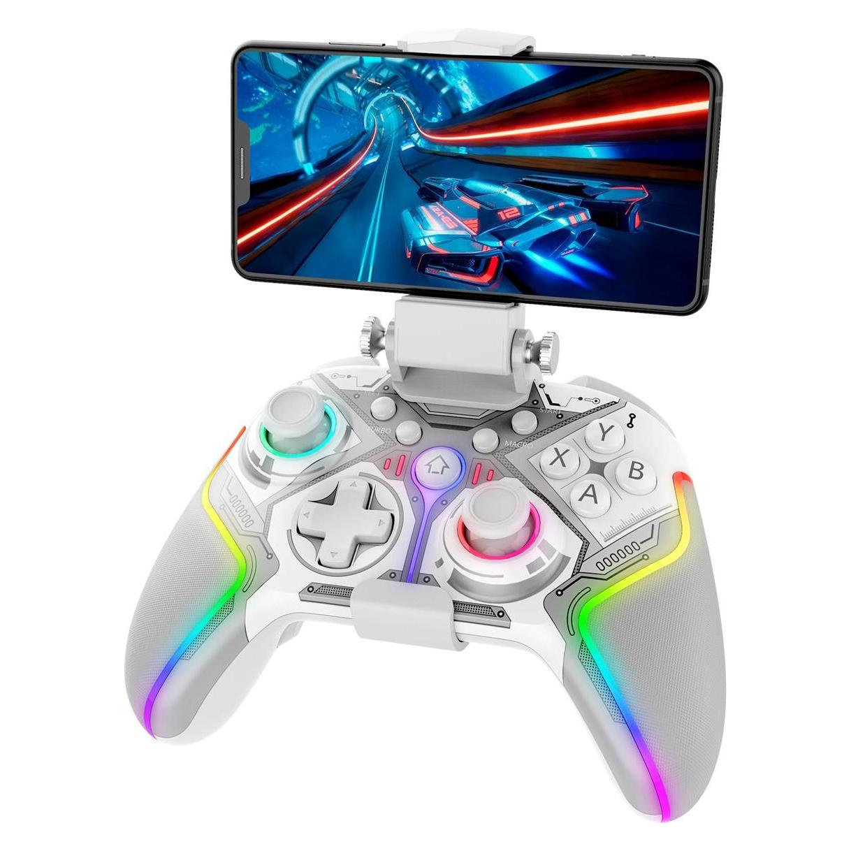 iPega 9666BH Bluetooth RGB Gamepad for Android/iOS/PS3/PS4/PC/N-Switch White (Android, iOS, PC, PS3, PS4, Switch) (PG-9666BH)