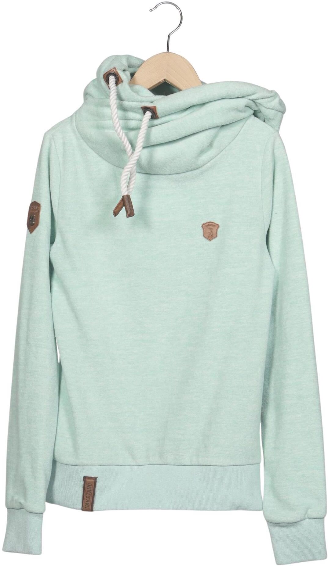 Naketano Damen Kapuzenpullover, Hellgrün, Gr. XS, Synthetik - Second Hand