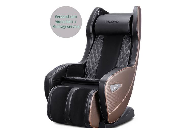 NAIPO Massagesessel, Massagestuhl mit Liegeposition, Bluetooth, Platzsparend