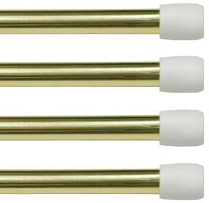 "Kenney Fast Fit No Tools 7/16"" Spring Tension Rod, 4-Pack"