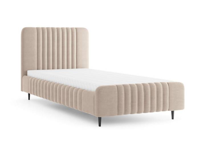 Deine Möbel 24 Polsterbett AURO 12, Bettgestell 120x200, 140x200 & 160x200 (Set, 1-tlg., AURO- Kollektion), Doppelbett mit hohem Kopfteil und Lattenrost