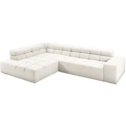 ECKSOFA NEVADA Weiß Cord