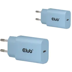 CLUB3D CAC-3022 Ladegerät für Mobilgeräte Smartphone, Universal Blau AC Schnellladung Drinnen
