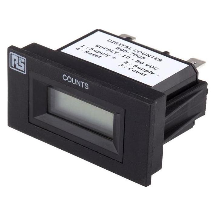 RS PRO Digital Impulse Counter 10-80Vdc (8967005)