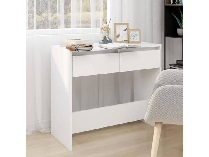 Table console Blanc 89 × 41 × 76.5 cm Acier
