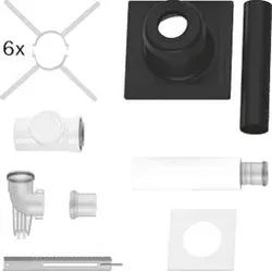 BOSCH Abgaszubehör FC-Set80-C93x, hinten Grundbausatz C93x, d:80/125mm