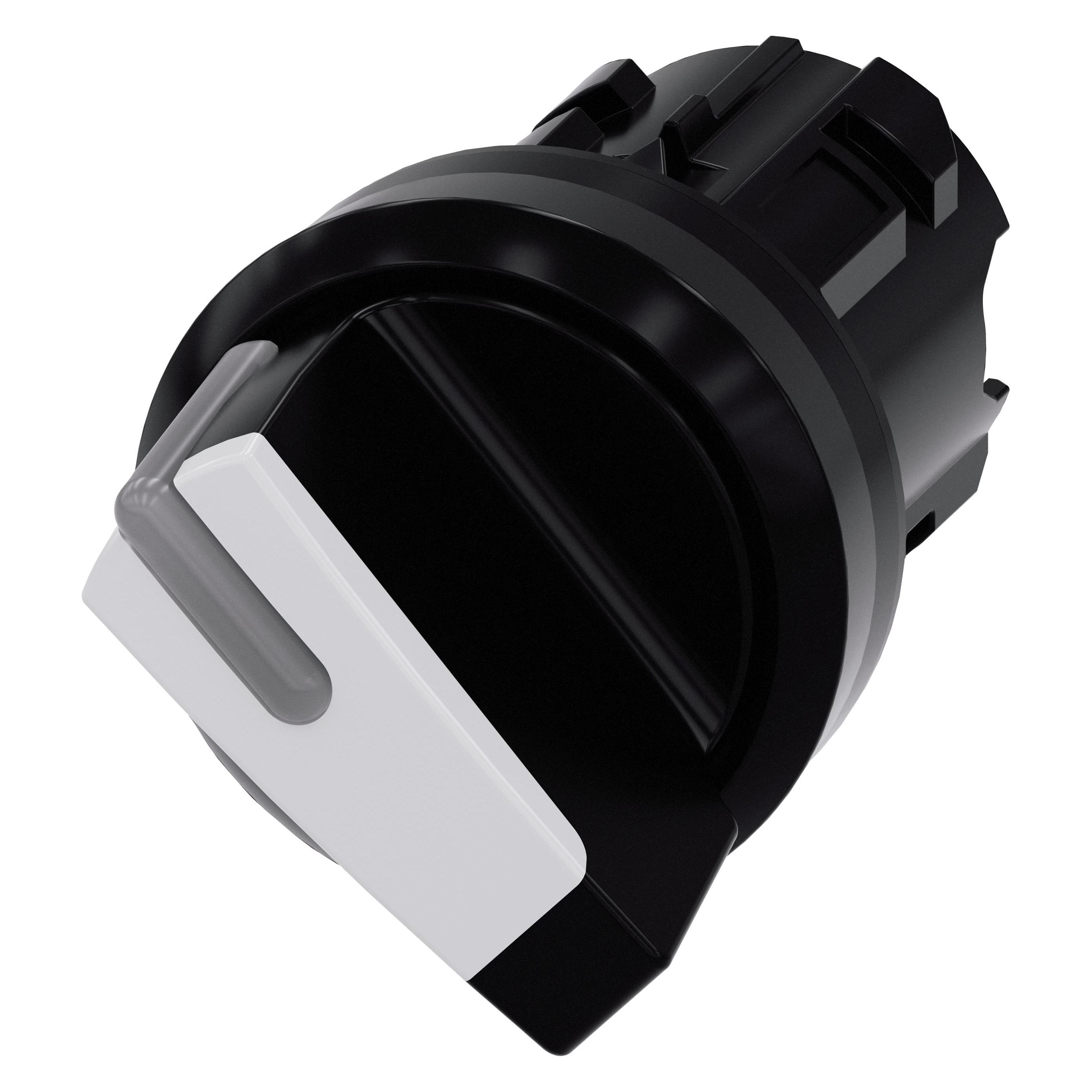 Siemens Selector switch 22mm black white (3SU1002-2BF60-0AA0)
