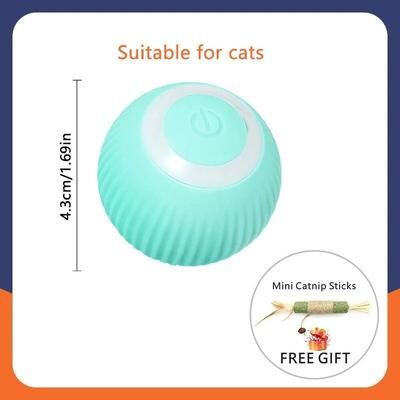 Inspire Essentials SmartRoll Rechargeable Interactive Cat Ball Automatic Moving Toy 1